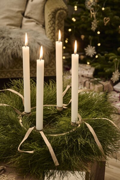 Adventné sviečky 1-4 White – set 4 ks