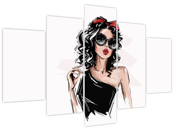Obraz - Fashion woman (150x105 cm)