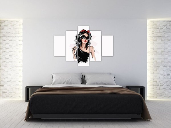 Obraz - Fashion woman (150x105 cm)