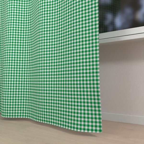 Biante Detský bavlnený záves Sandra SA-058 Zeleno-biele kocky 140x140 cm