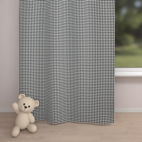 Biante Detský bavlnený záves Sandra SA-060 Čierno-biele kocky 140x140 cm