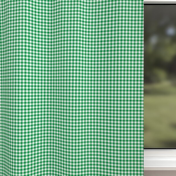 Biante Detský bavlnený záves Sandra SA-058 Zeleno-biele kocky 140x140 cm