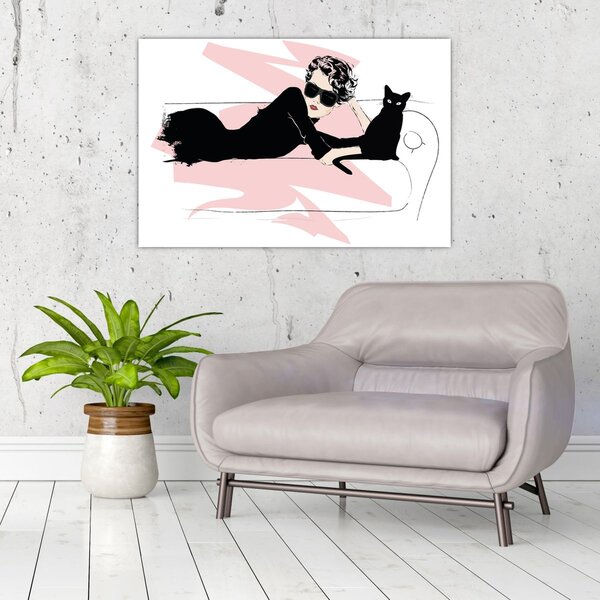 Obraz - Fashion lady (90x60 cm)