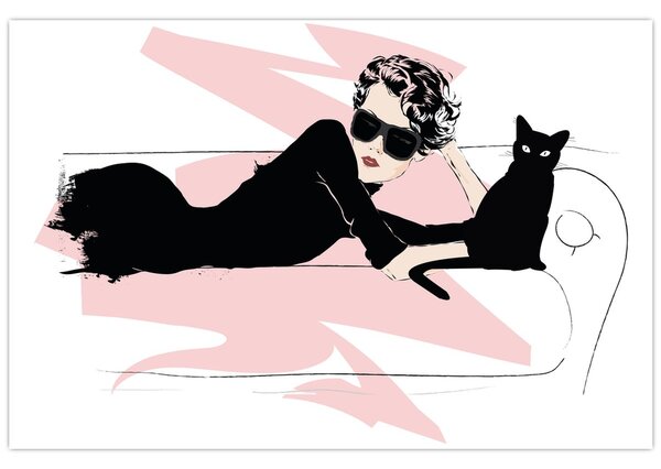 Obraz - Fashion lady (90x60 cm)