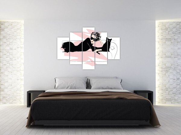 Obraz - Fashion lady (150x105 cm)