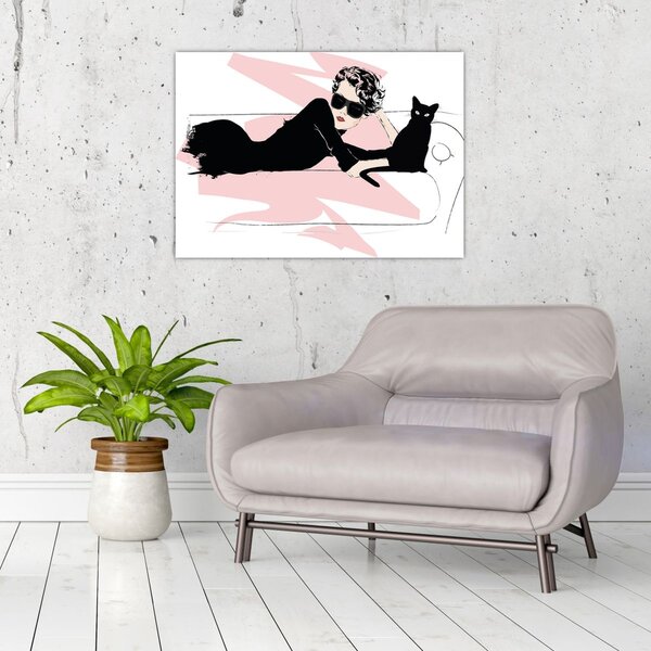 Obraz - Fashion lady (70x50 cm)