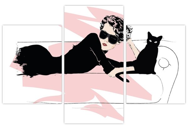 Obraz - Fashion lady (90x60 cm)