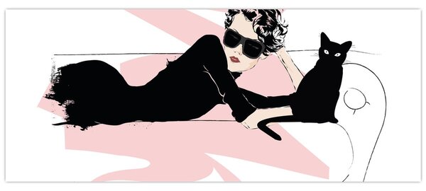 Obraz - Fashion lady (120x50 cm)