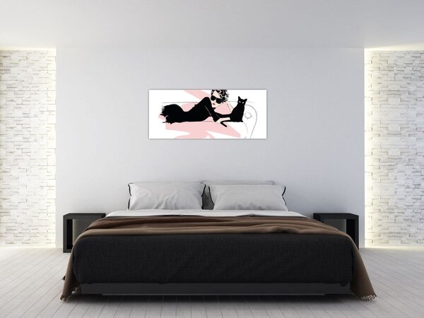 Obraz - Fashion lady (120x50 cm)