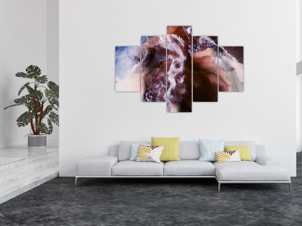 Obraz - Fialový mramor N⁰3 (150x105 cm)