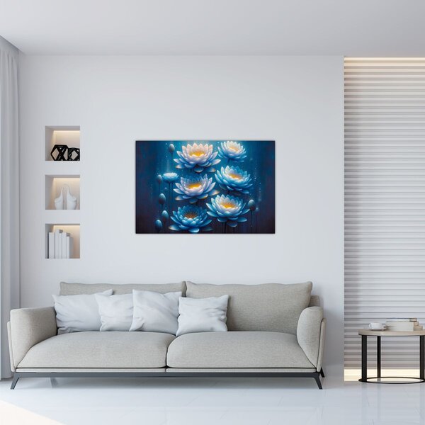 Obraz - Lekná pod hladinou (90x60 cm)