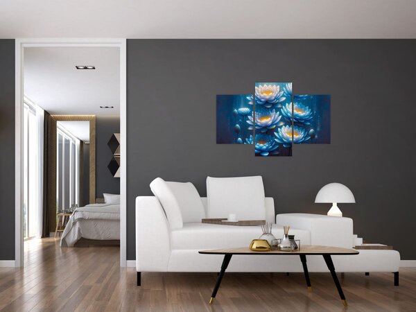 Obraz - Lekná pod hladinou (90x60 cm)