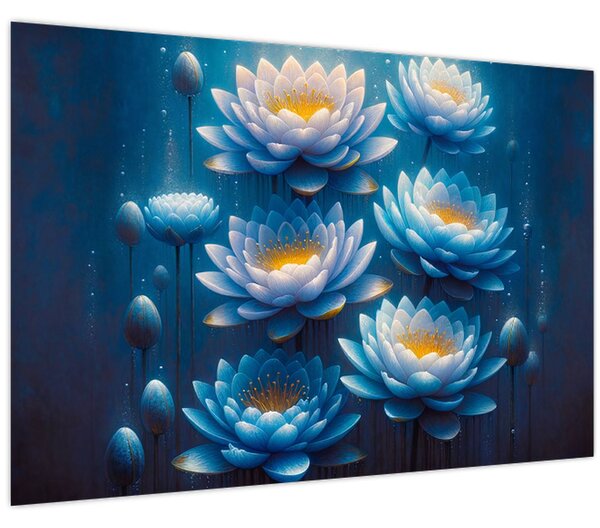 Obraz - Lekná pod hladinou (90x60 cm)