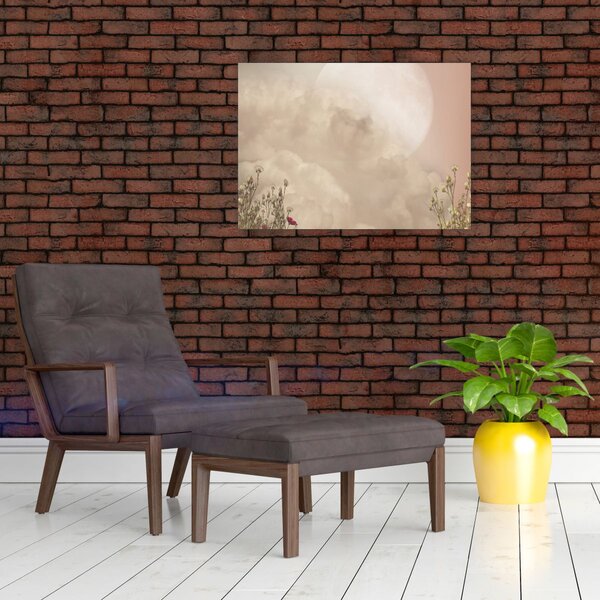 Obraz - Ružový spln (70x50 cm)