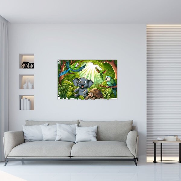 Obraz - Veselé zvieratká (90x60 cm)