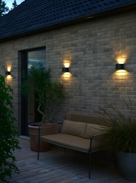 Nordlux - LED vonkajšie nástenné svietidlo MILDA LED/4,9W/230V IP44 čierne