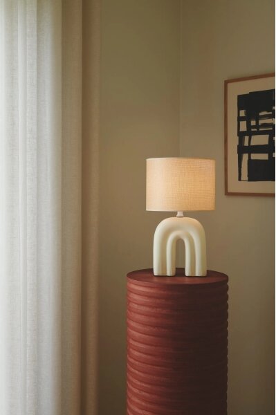 Nordlux - Stolová lampa HAZE 1xE27/40W/230V béžová