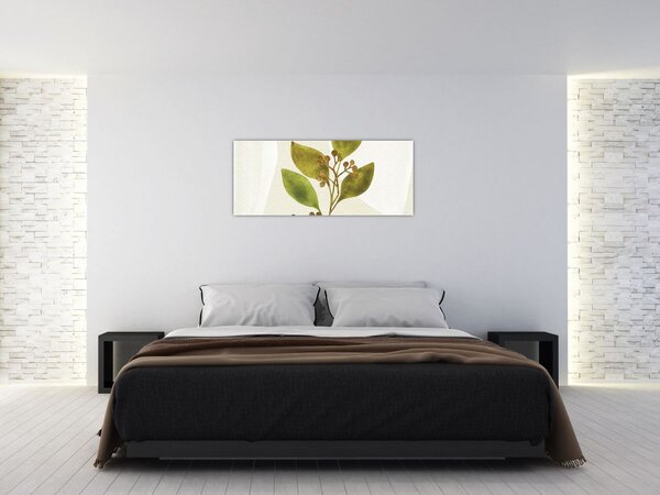 Obraz - Akvarelová vetvička N⁰1 (120x50 cm)