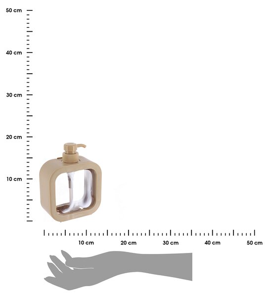 Dávkovač mydla Creamy, béžová, 500 ml