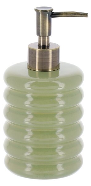 Dávkovač mydla Olive, zelená/so zlatými prvkami, 400 ml