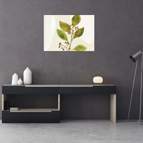 Obraz - Akvarelová vetvička N⁰1 (70x50 cm)
