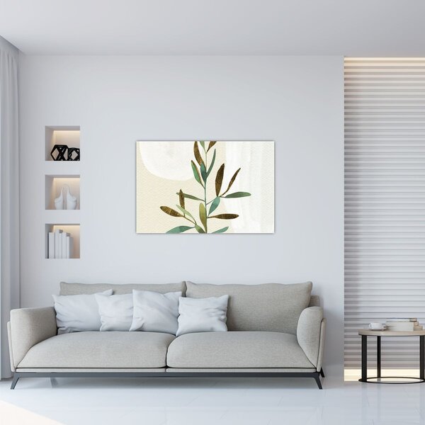 Obraz - Akvarelová vetvička N⁰2 (90x60 cm)