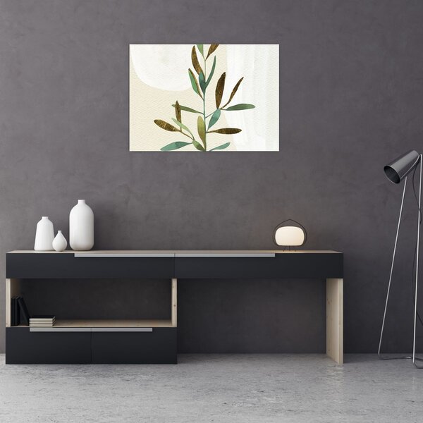 Obraz - Akvarelová vetvička N⁰2 (70x50 cm)