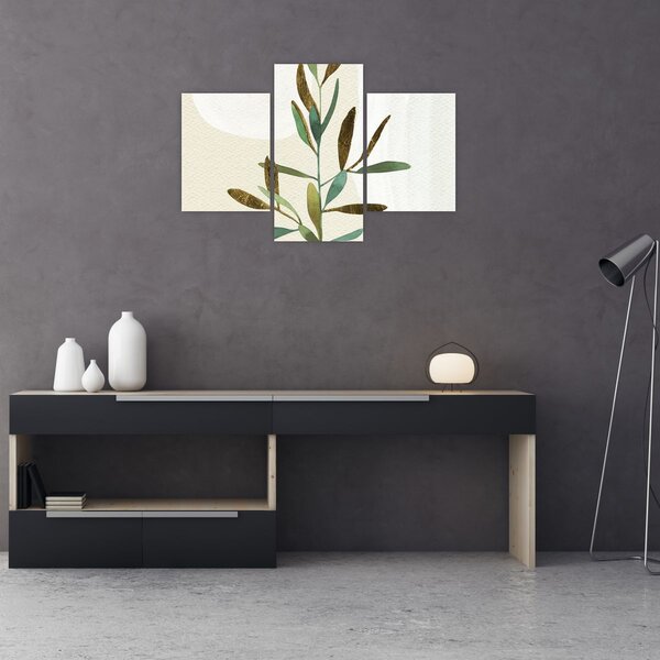 Obraz - Akvarelová vetvička N⁰2 (90x60 cm)