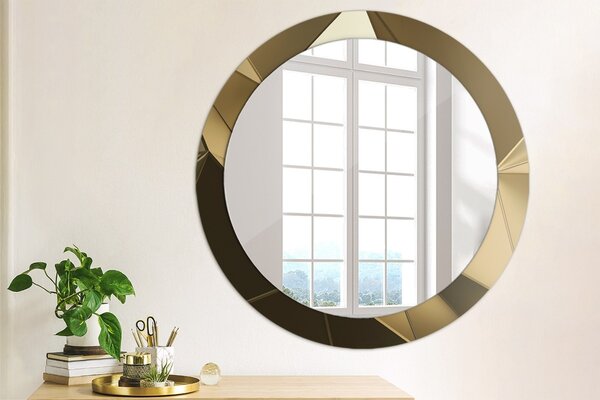 Okrúhle ozdobné zrkadlo Moderná abstrakcia