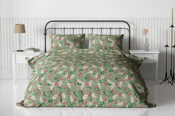 Flanelové obliečky PINEFLOR zelené Rozmer obliečky: 70 x 90 cm | 140 x 200 cm