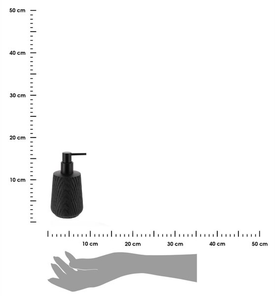 Dávkovač mydla Morgan, čierna, 350 ml
