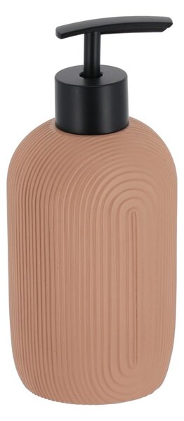 Dávkovač mydla Elya, púdrová/s čiernymi prvkami, 400 ml