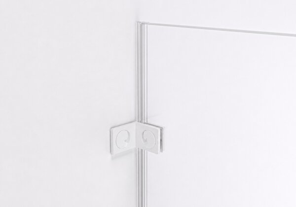 CERANO - Sprchová zástena Walk-in Orbis Round Ľ/P - 8 mm - guľatá vzpera - biela matná, transparentné sklo - 110x200 cm