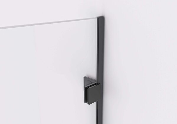 CERANO - Sprchová zástena Walk-in Orbis Ľ/P - 8 mm - čierna matná, transparentné sklo - 70x200 cm