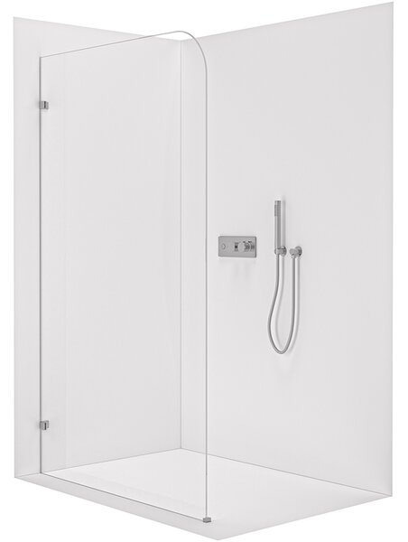 CERANO - Sprchová zástena Walk-in Orbis Ľ/P - 8 mm - chróm, transparentné sklo - 70x200 cm
