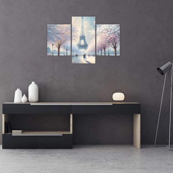 Obraz - Maľba z Paríža (90x60 cm)