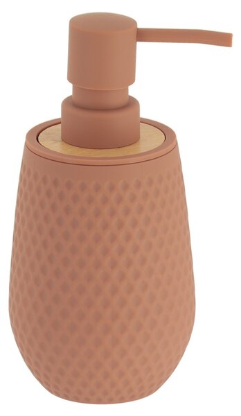 Sada kúpeľňových doplnkov Tova, cappuccino/s drevenými prvkami