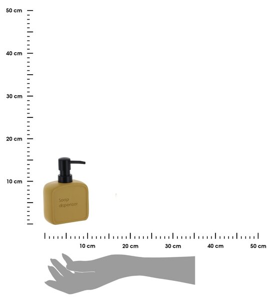 Dávkovač mydla Julia, olivová/s čiernymi prvkami, 225 ml