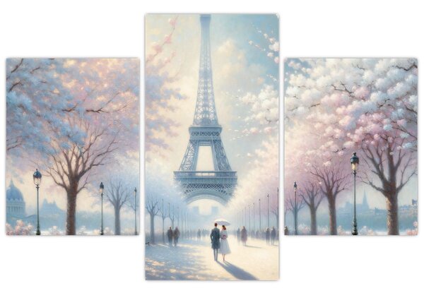 Obraz - Maľba z Paríža (90x60 cm)