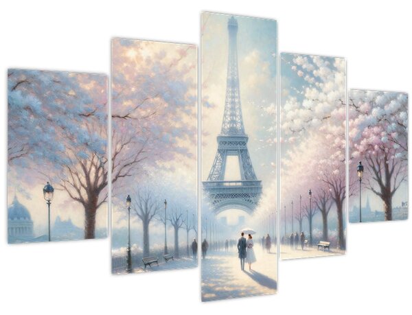 Obraz - Maľba z Paríža (150x105 cm)