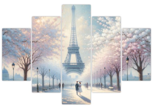 Obraz - Maľba z Paríža (150x105 cm)