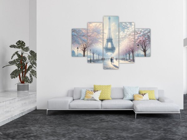 Obraz - Maľba z Paríža (150x105 cm)