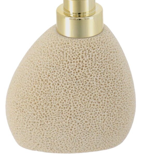 Dávkovač mydla Lumi, piesková/so zlatými prvkami, 200 ml