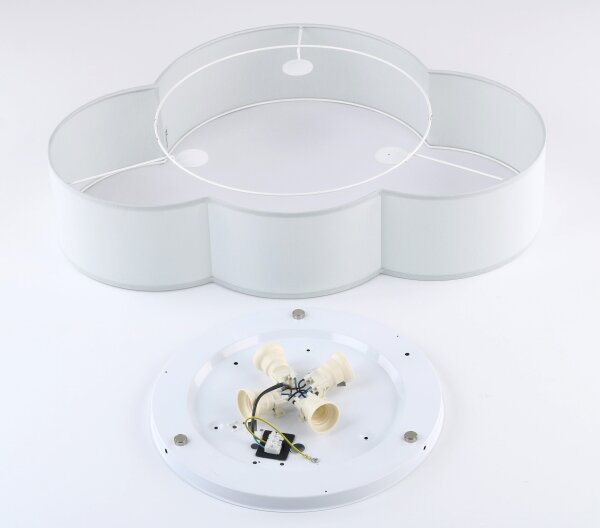 Brilagi - Detské stropné svietidlo NIMBUS 4xE27/15W/230V 46x63 cm sivé