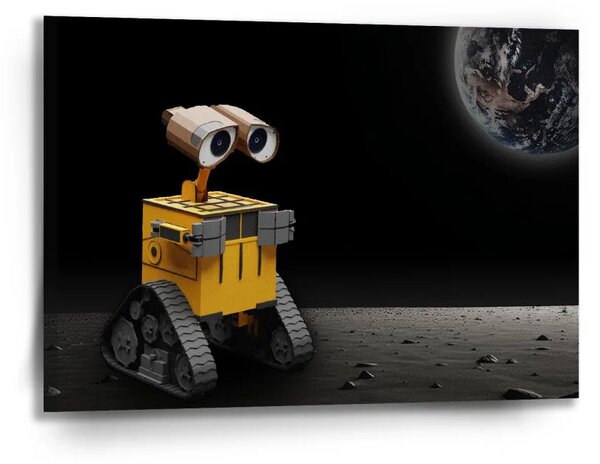Sablio Obraz Wall-E robot Mesiac - 90x60 cm