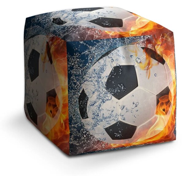 Sablio Taburet Futbalová lopta - 40x40x40 cm