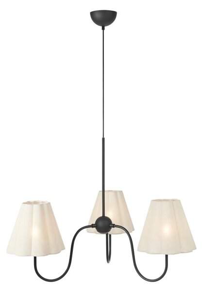 Markslöjd 109172 - Luster na lanku VEYA 3xE14/40W/230V priemer 90 cm ľan/čierna