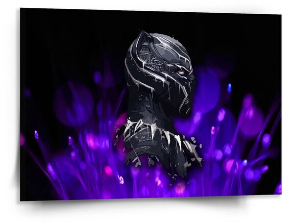 Sablio Obraz BLACK PANTHER Fialová luminiscencia - 150x110 cm