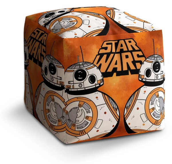 Sablio Taburet Cube Star Wars Ohnivé pozadie - 40x40x40 cm