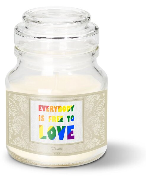 Sablio Sviečka Everybody is free to love - 120 g